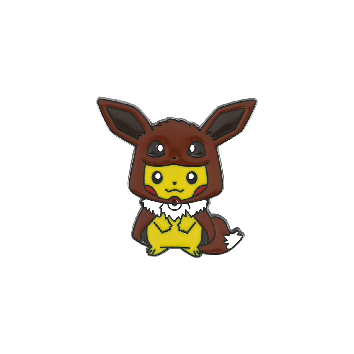 Eevee Pikachu Poncho Pin
