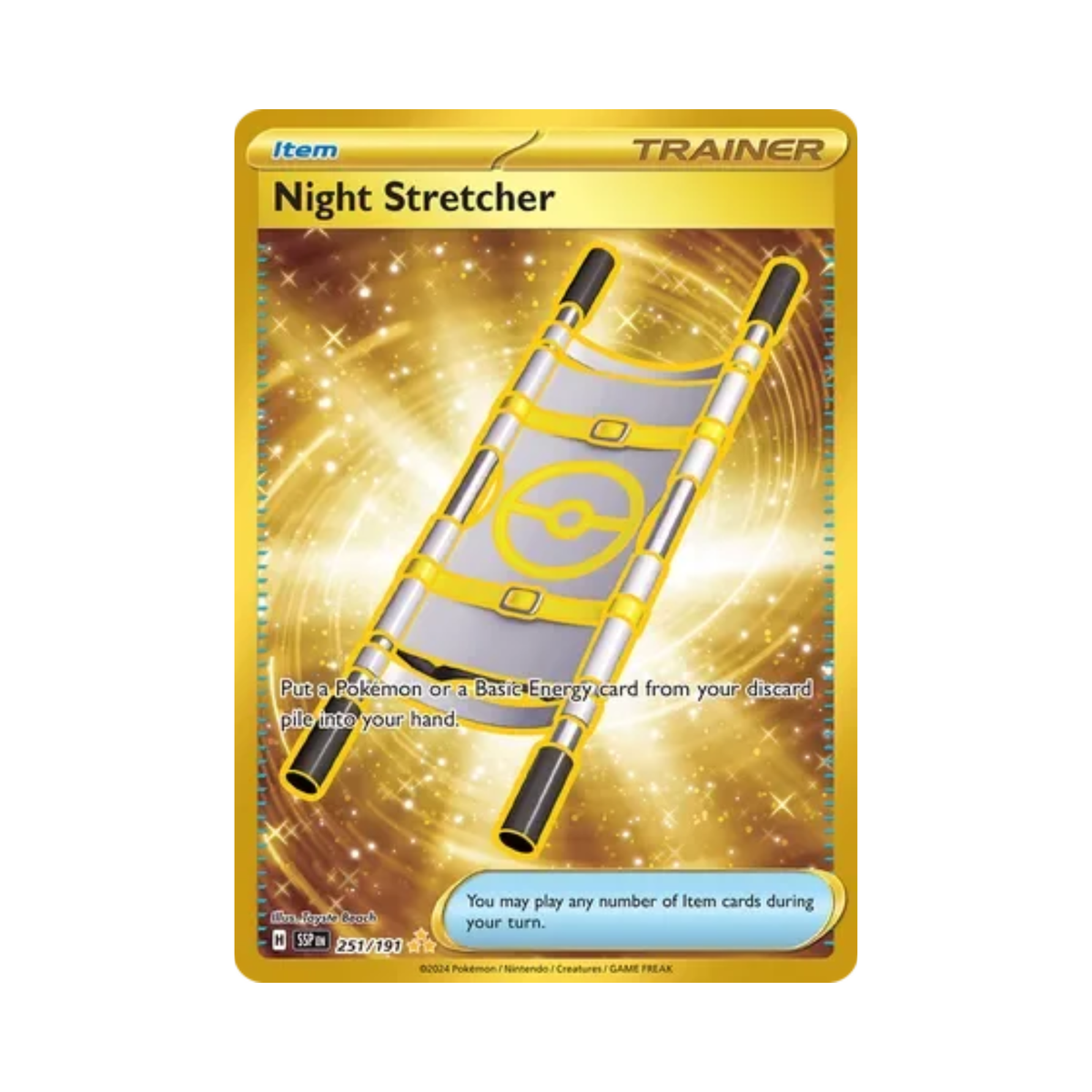 Night Stretcher 251/191 Surging Sparks Hyper Rare Near Mint