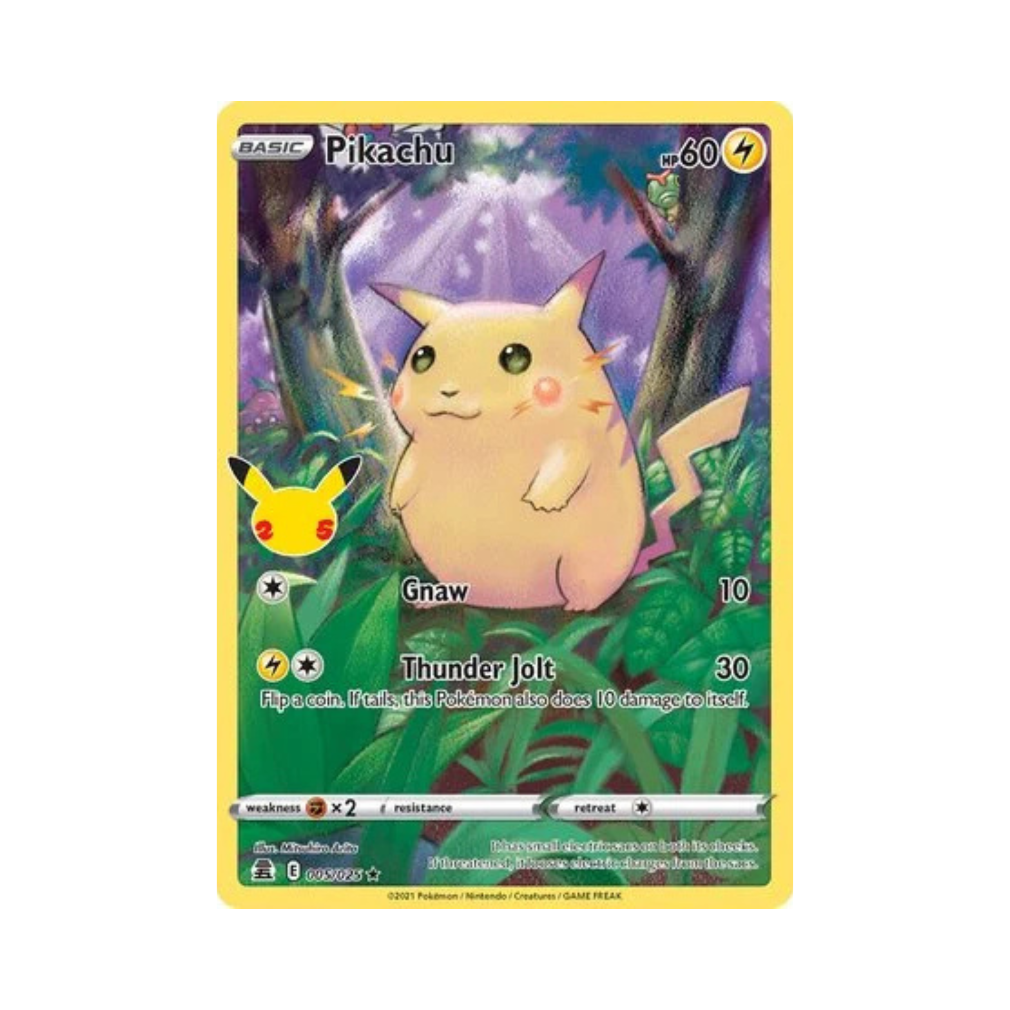 Pikachu 005/025 25th Celebrations Full Art Near Mint