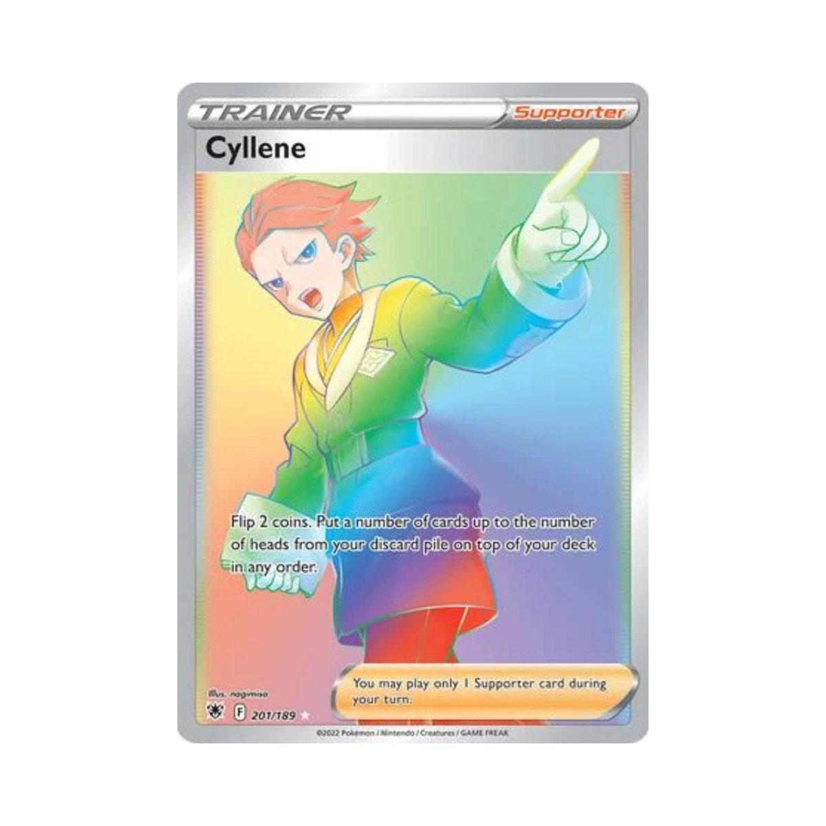 Cyllene 201/189 Astral Radiance Rainbow Rare Near Mint
