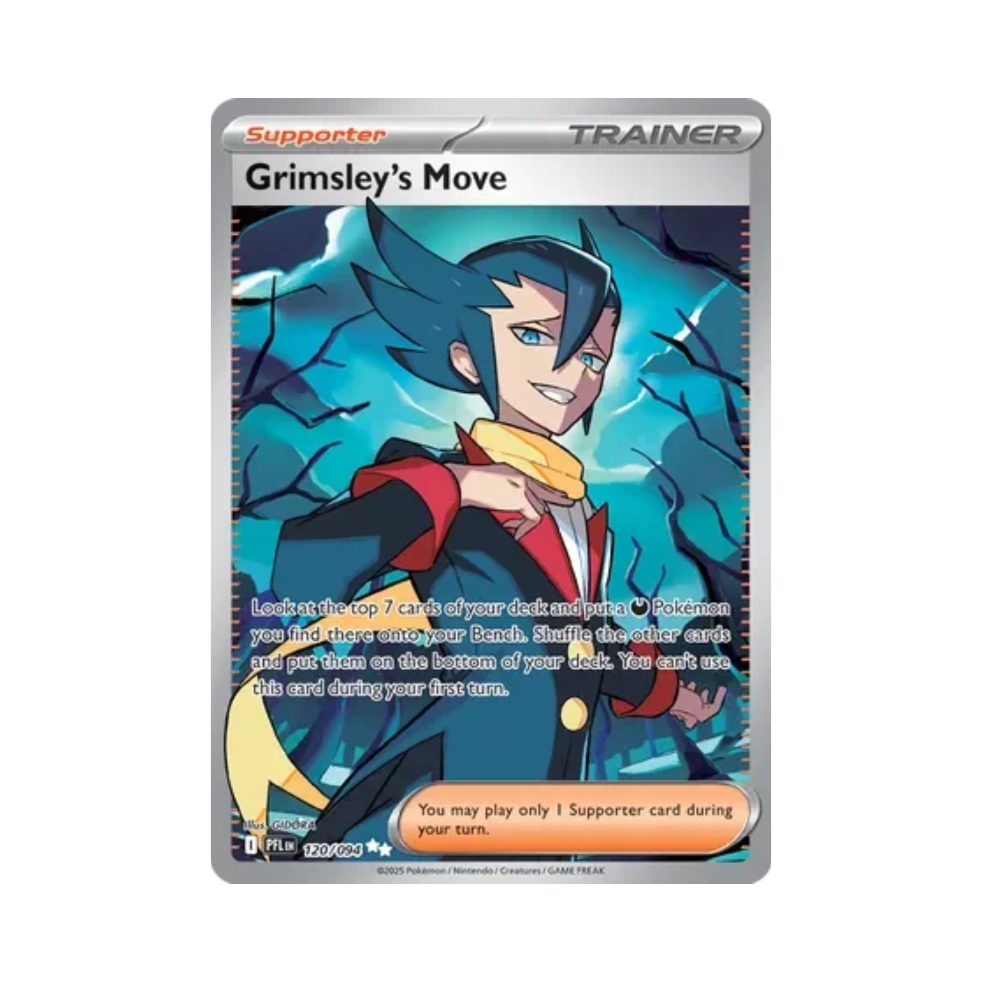 Grimsley's Move 120/094 Phantasmal Flames Ultra Rare Near Mint