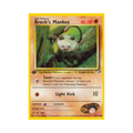 Brock's Mankey 67/132 Gym Heroes 1st Edition Common Light Played
